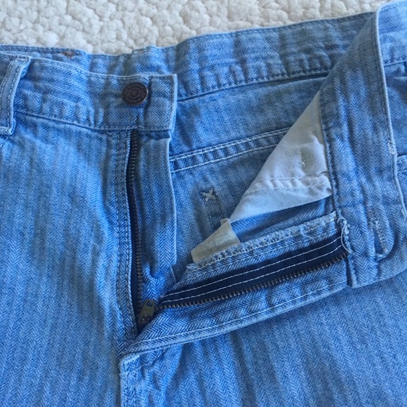 Vintage Lee Blue Mom Wedgie striped Shorts 7 - Picture 4 of 5